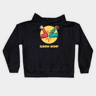 Elbow Bump High Five New Normal Greeting Funny Gift Kids Hoodie